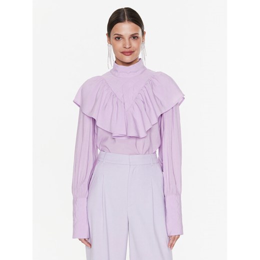 Gestuz Bluzka Quince 10906781 Fioletowy Regular Fit ze sklepu MODIVO w kategorii Bluzki damskie - zdjęcie 182702839