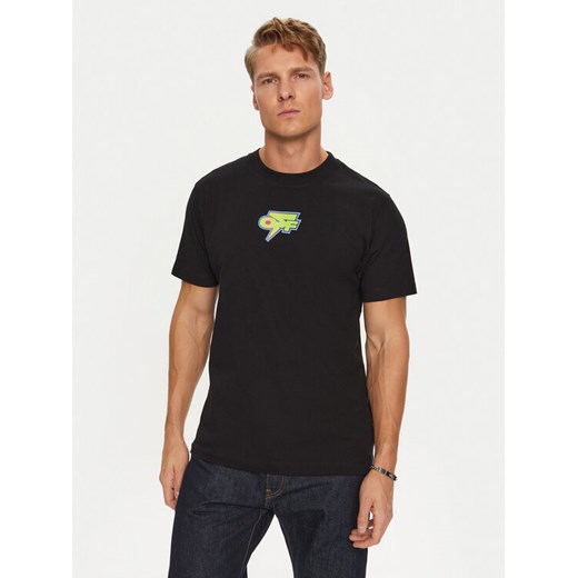 Off-White T-Shirt OMAA027F22JER0071070 Czarny Regular Fit ze sklepu MODIVO w kategorii T-shirty męskie - zdjęcie 182702845