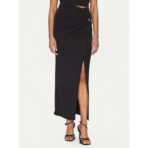 Guess Spódnica midi W5GD0E KAQL2 Czarny Regular Fit ze sklepu MODIVO w kategorii Spódnice - zdjęcie 182702846