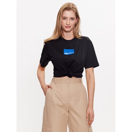 Karl Lagerfeld Jeans T-Shirt 231J1706 Czarny Regular Fit S MODIVO