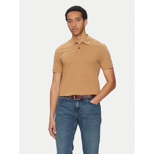 BOSS Polo Pallas 50468362 Beżowy Regular Fit ze sklepu MODIVO w kategorii T-shirty męskie - zdjęcie 182703028