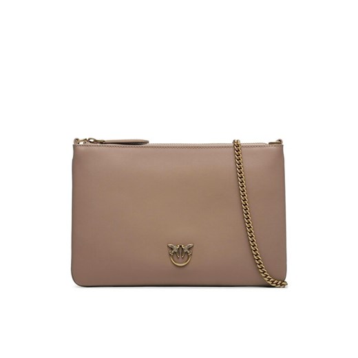PINKO Torebka Flat Classic AI 23-24 PCPL 100455 A0F1 Beżowy ze sklepu MODIVO w kategorii Kopertówki - zdjęcie 182703059