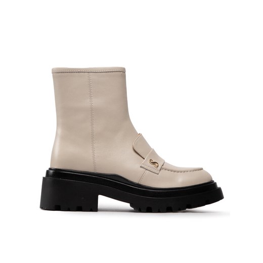 Simple Botki SL-26-02-000038 Écru ze sklepu MODIVO w kategorii Botki - zdjęcie 182703085