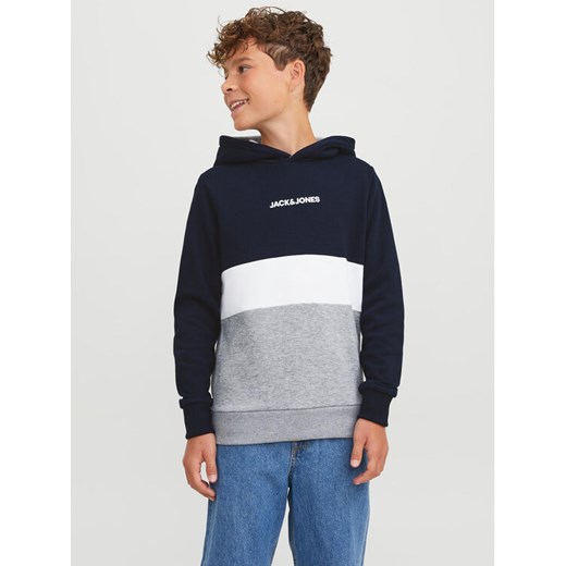 Jack&Jones Junior Bluza 12237402 Granatowy Regular Fit Jack&jones Junior 140 MODIVO
