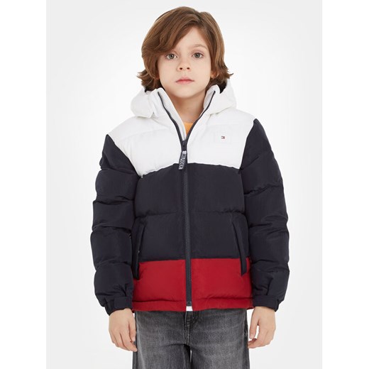 Tommy Hilfiger Kurtka zimowa Alaska KB0KB08601 D Kolorowy Regular Fit ze sklepu MODIVO w kategorii Kurtki chłopięce - zdjęcie 182703207