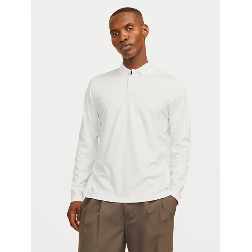 Jack&Jones Polo Crodney 12259645 Biały Regular Fit ze sklepu MODIVO w kategorii T-shirty męskie - zdjęcie 182703256