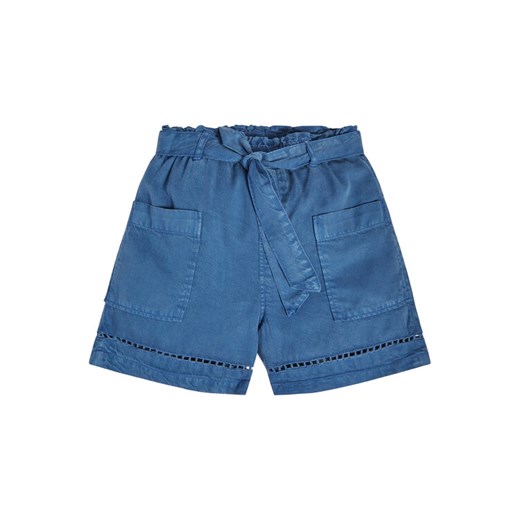 Guess Szorty materiałowe J3GD03 WE8R0 Niebieski Relaxed Fit ze sklepu MODIVO w kategorii Spodenki dziewczęce - zdjęcie 182703377