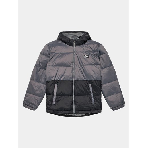 Quiksilver Kurtka puchowa Wolfs EQBJK03277 Szary Regular Fit ze sklepu MODIVO w kategorii Kurtki chłopięce - zdjęcie 182703385