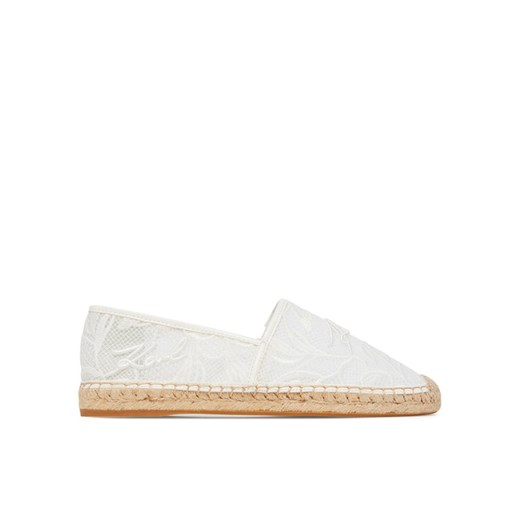 KARL LAGERFELD Espadryle Kamini KL80121A Biały ze sklepu MODIVO w kategorii Espadryle damskie - zdjęcie 182703395