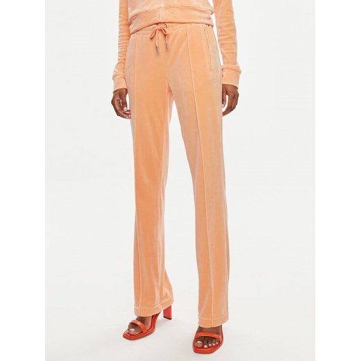Juicy Couture Spodnie dresowe Tina JCAPW045 Pomarańczowy Regular Fit ze sklepu MODIVO w kategorii Spodnie damskie - zdjęcie 182703406