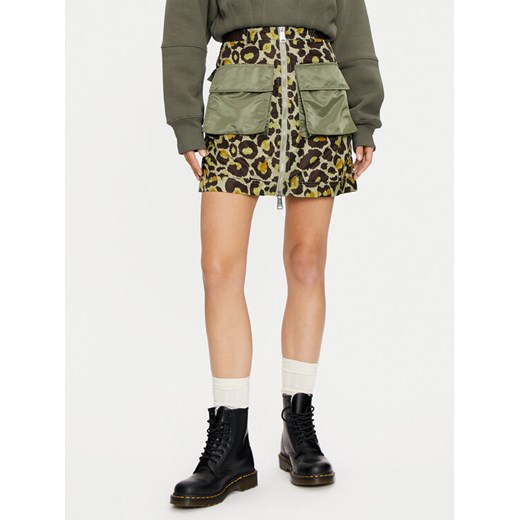 Alpha Industries Spódnica mini 148066C Zielony Regular Fit ze sklepu MODIVO w kategorii Spódnice - zdjęcie 182703425