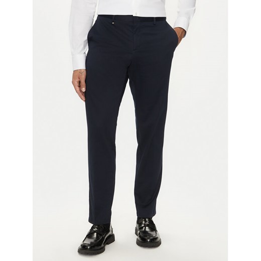 Boss Chinosy C-Genius 50521043 Granatowy Slim Fit ze sklepu MODIVO w kategorii Spodnie męskie - zdjęcie 182703456