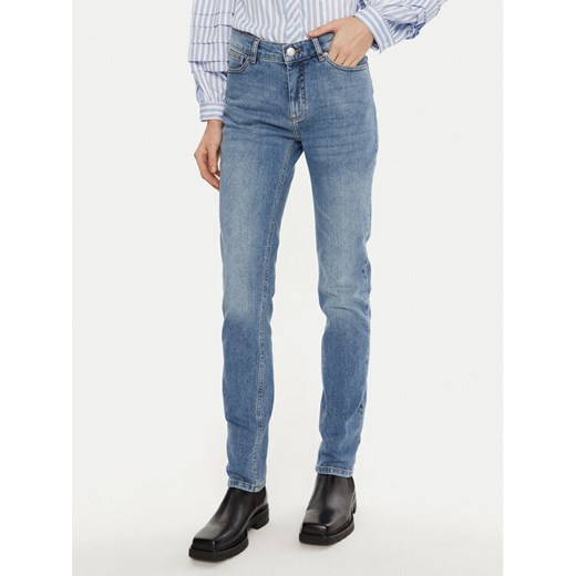 Munthe Jeansy Taulu 243143124308 Niebieski Slim Fit ze sklepu MODIVO w kategorii Jeansy damskie - zdjęcie 182703536