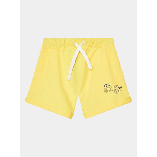 United Colors Of Benetton Szorty sportowe 3BL0G9014 Żółty Regular Fit ze sklepu MODIVO w kategorii Spodenki niemowlęce - zdjęcie 182703547