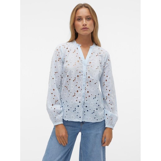 Vero Moda Koszula Ida 10303333 Błękitny Regular Fit ze sklepu MODIVO w kategorii Koszule damskie - zdjęcie 182703577