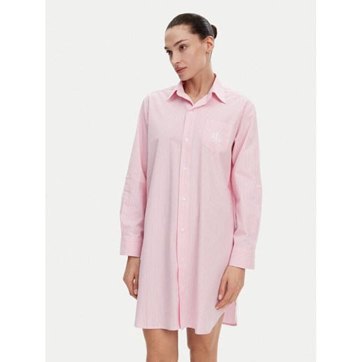 LAUREN RALPH LAUREN Koszula nocna ILN32315 Różowy Relaxed Fit ze sklepu MODIVO w kategorii Koszule nocne - zdjęcie 182703679