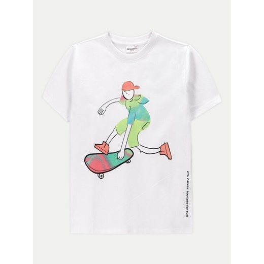 Coccodrillo T-Shirt WC4143207DWJ Biały Regular Fit ze sklepu MODIVO w kategorii Bluzki dziewczęce - zdjęcie 182703726