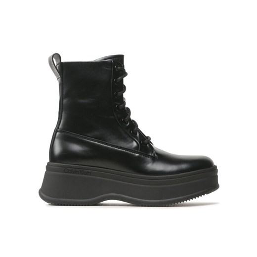 Calvin Klein Botki Pitched Combat HW0HW01599 Czarny ze sklepu MODIVO w kategorii Botki - zdjęcie 182703765
