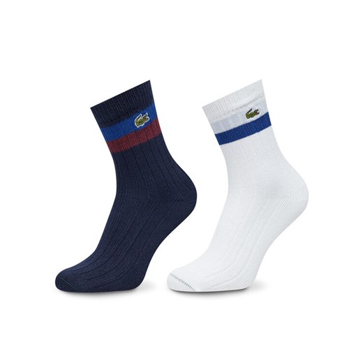 Lacoste Zestaw 2 par wysokich skarpet unisex RA4241 Kolorowy ze sklepu MODIVO w kategorii Skarpetki damskie - zdjęcie 182703835