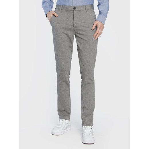 Blend Spodnie materiałowe Napa 20711182 Szary Slim Fit ze sklepu MODIVO w kategorii Spodnie męskie - zdjęcie 182703918