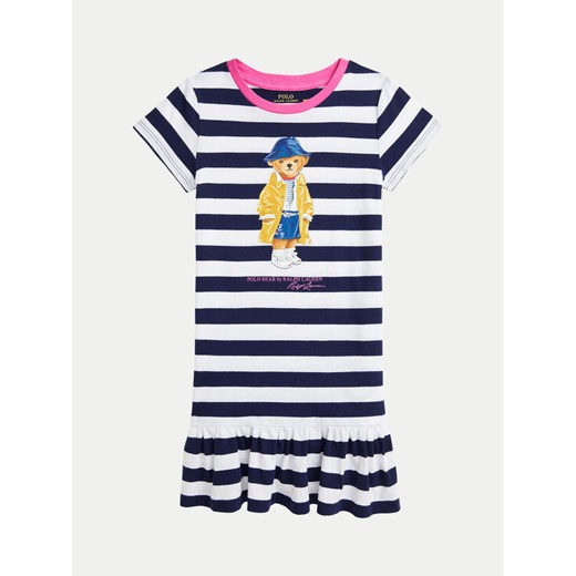 Polo Ralph Lauren Sukienka codzienna 312957382001 Granatowy Regular Fit ze sklepu MODIVO w kategorii Sukienki dziewczęce - zdjęcie 182703947