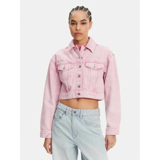 HUGO Kurtka jeansowa Galatea 50534763 Różowy Regular Fit ze sklepu MODIVO w kategorii Kurtki damskie - zdjęcie 182704026