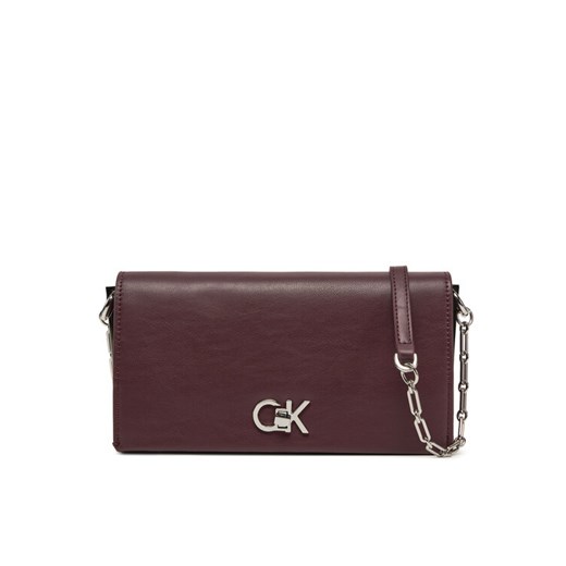 Calvin Klein Torebka K60K612806 Bordowy ze sklepu MODIVO w kategorii Kopertówki - zdjęcie 182704027