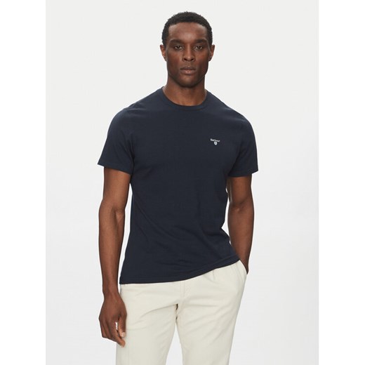 Barbour T-Shirt Tartan MTS0670NY31 Granatowy Tailored Fit ze sklepu MODIVO w kategorii T-shirty męskie - zdjęcie 182704096