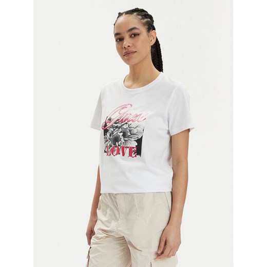 Guess T-Shirt W4GI17 I3Z14 Biały Regular Fit ze sklepu MODIVO w kategorii Bluzki damskie - zdjęcie 182704097