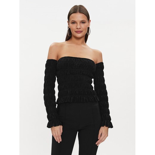 NORMA KAMALI Bluzka KK4226PL867001 Czarny Regular Fit ze sklepu MODIVO w kategorii Bluzki damskie - zdjęcie 182704118