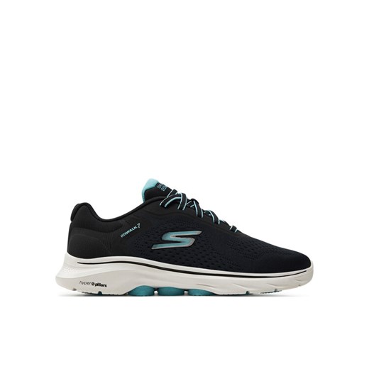Skechers Sneakersy Go Walk 7-Cosmic Waves 125215/BKTQ Czarny ze sklepu MODIVO w kategorii Buty sportowe damskie - zdjęcie 182704119