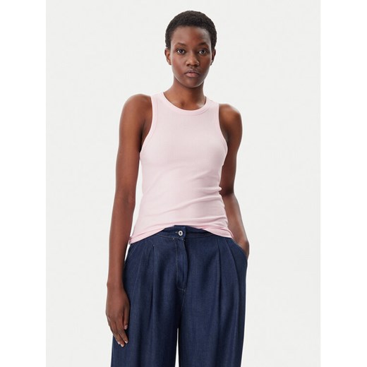 Tommy Hilfiger Top WW0WW38635 Różowy Slim Fit ze sklepu MODIVO w kategorii Bluzki damskie - zdjęcie 182704127