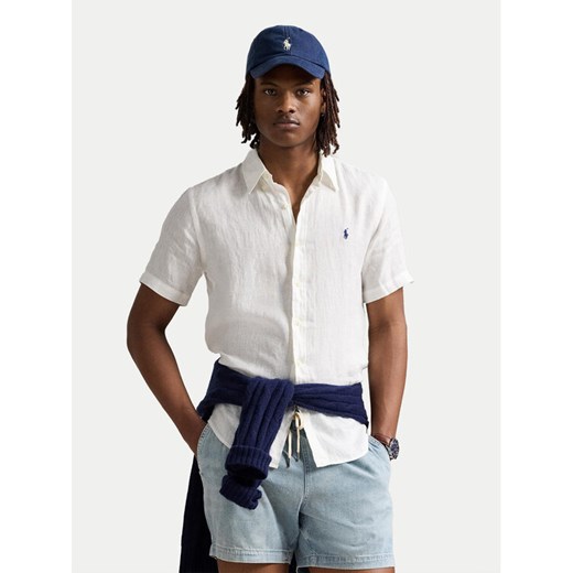 Polo Ralph Lauren Koszula 710968912008 Biały Custom Fit ze sklepu MODIVO w kategorii Koszule męskie - zdjęcie 182704136