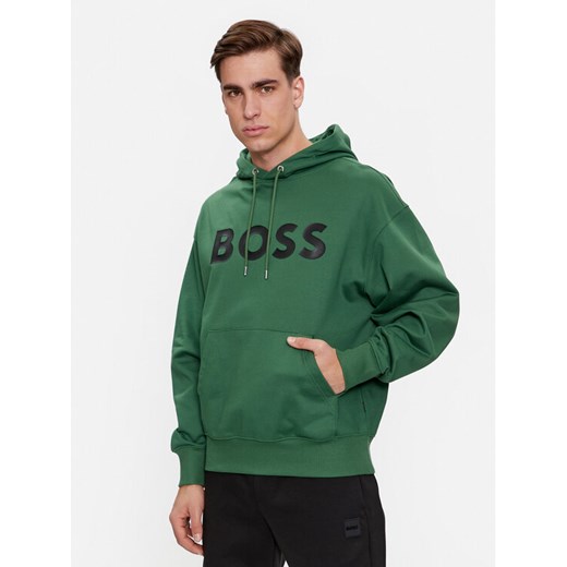 Boss Bluza Sullivan 16 50496661 Zielony Oversize ze sklepu MODIVO w kategorii Bluzy męskie - zdjęcie 182704236