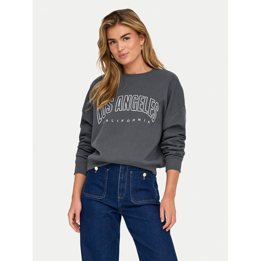 ONLY Bluza 15254183 Szary Loose Fit ze sklepu MODIVO w kategorii Bluzy damskie - zdjęcie 182704357