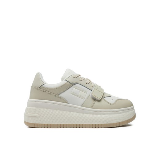 Tommy Jeans Sneakersy Tjw Retro Basket Flatform Velcro EN0EN02573 Écru Tommy Jeans 39 MODIVO