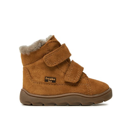 Froddo Kozaki Zeru Tex Furry Barefoot G2110149-2 M Brązowy ze sklepu MODIVO w kategorii Buty zimowe dziecięce - zdjęcie 182704448