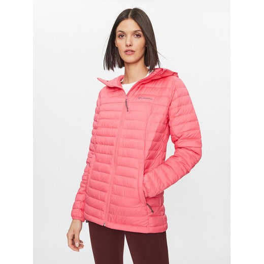 Columbia Kurtka puchowa Silver Falls™ Hooded Jacket Czerwony Regular Fit ze sklepu MODIVO w kategorii Kurtki damskie - zdjęcie 182704449