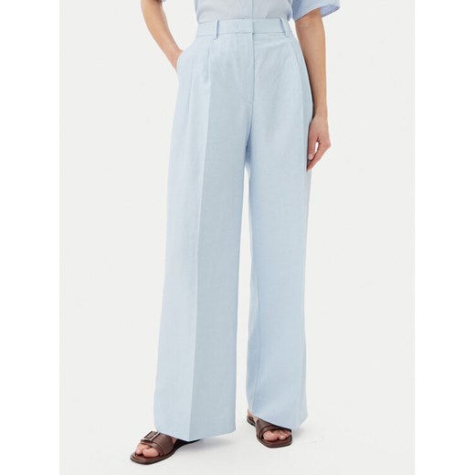 Tommy Hilfiger Spodnie materiałowe WW0WW45460 Niebieski Relaxed Fit ze sklepu MODIVO w kategorii Spodnie damskie - zdjęcie 182704538