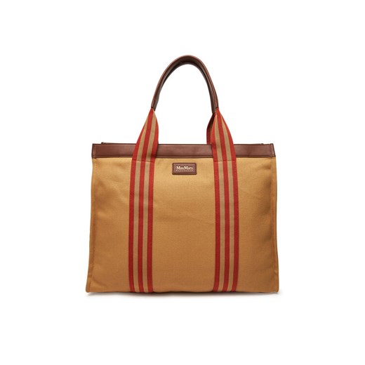 Weekend Max Mara Torebka 2516511019650 Brązowy ze sklepu MODIVO w kategorii Torby Shopper bag - zdjęcie 182704587