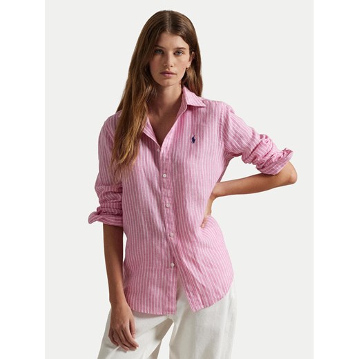 Polo Ralph Lauren Koszula 211970691001 Różowy Regular Fit ze sklepu MODIVO w kategorii Koszule damskie - zdjęcie 182704607