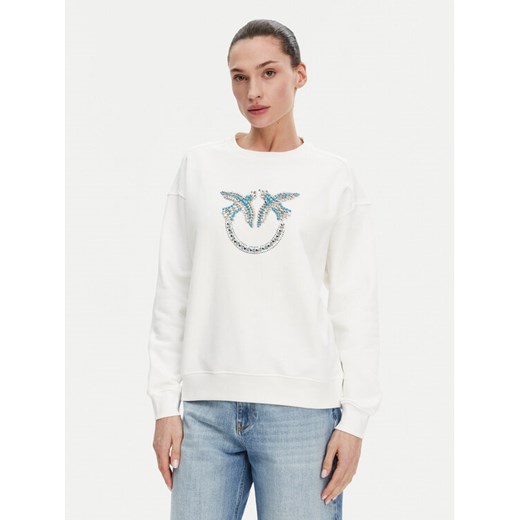 PINKO Bluza Nelly 100534 A2G8 Biały Regular Fit ze sklepu MODIVO w kategorii Bluzy damskie - zdjęcie 182704649