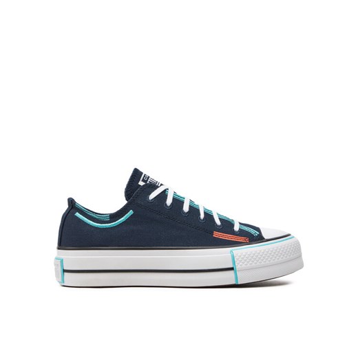 Converse Trampki Chuck Taylor All Star Lift Platform Color Pop Ox A07597C Czarny ze sklepu MODIVO w kategorii Trampki damskie - zdjęcie 182704658