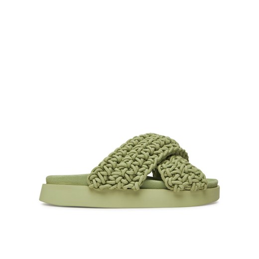 Inuikii Klapki Woven 70104-105 Zielony ze sklepu MODIVO w kategorii Klapki damskie - zdjęcie 182704716