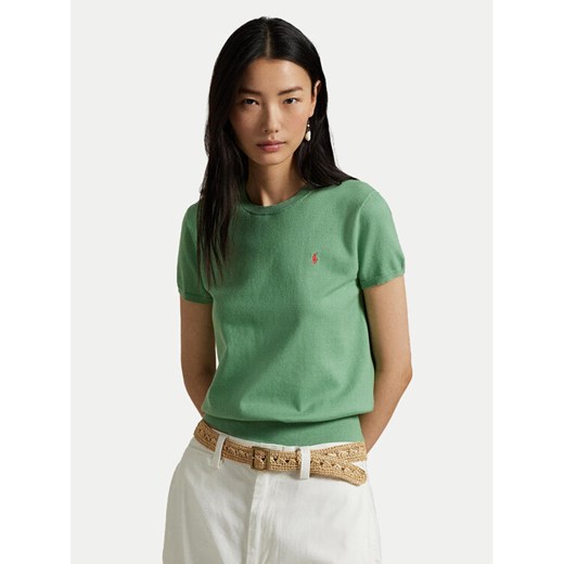 Polo Ralph Lauren Sweter 211891673027 Zielony Regular Fit ze sklepu MODIVO w kategorii Swetry damskie - zdjęcie 182704789