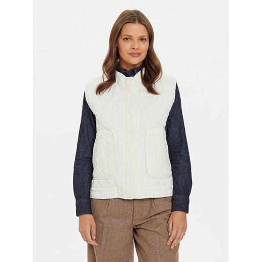 Pepe Jeans Bezrękawnik Ali PL402426 Écru Regular Fit ze sklepu MODIVO w kategorii Kamizelki damskie - zdjęcie 182704806