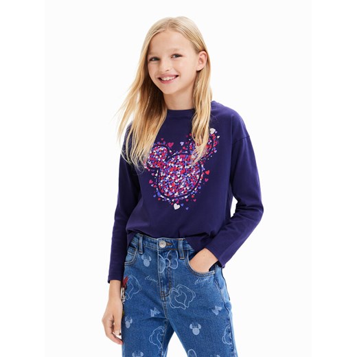 Desigual Bluzka 23WGTK16 Niebieski Regular Fit ze sklepu MODIVO w kategorii Bluzki dziewczęce - zdjęcie 182704807