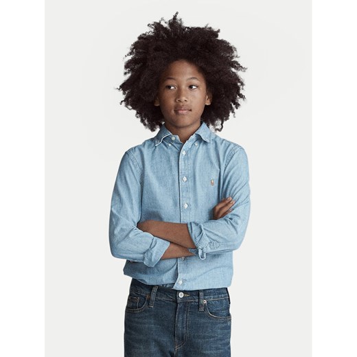 Polo Ralph Lauren Koszula 323703283001 Błękitny Regular Fit ze sklepu MODIVO w kategorii Koszule chłopięce - zdjęcie 182704839