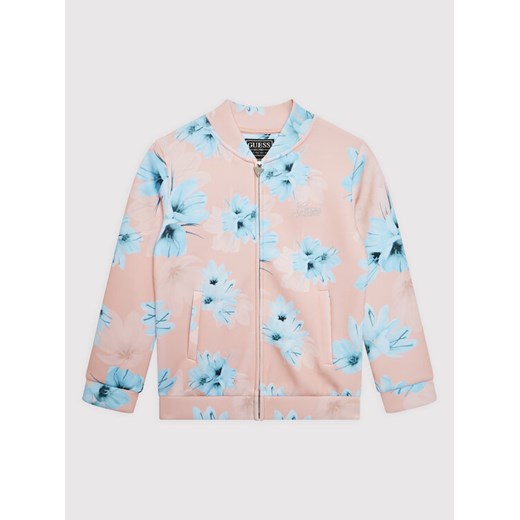 Guess Bluza J2YQ05 KAZQ0 Różowy Regular Fit ze sklepu MODIVO w kategorii Bluzy dziewczęce - zdjęcie 182704848