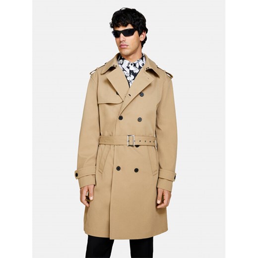 Sisley Trencz 21ZHSN02Z Beżowy Regular Fit ze sklepu MODIVO w kategorii Płaszcze męskie - zdjęcie 182704877